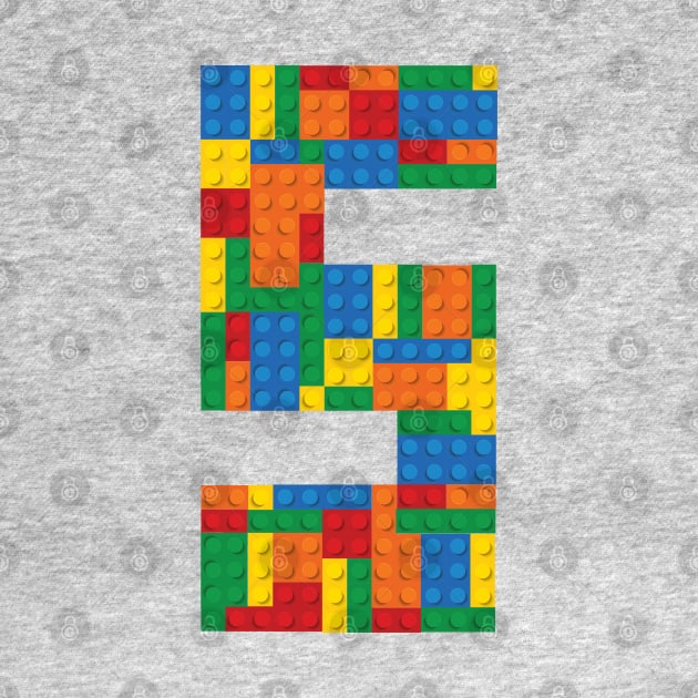 Fifth Birthday Lego Blocks by cacostadesign